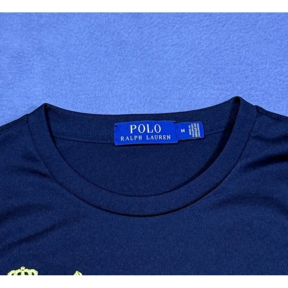 Polo Ralph Lauren Shirt Mens M Big Pony Blackwatch Polo Team Performance USA